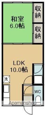 万代パレス(1LDK/2階)の間取り写真