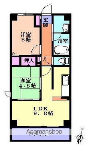 フェスティナレンテ(2LDK/3階)の間取り写真