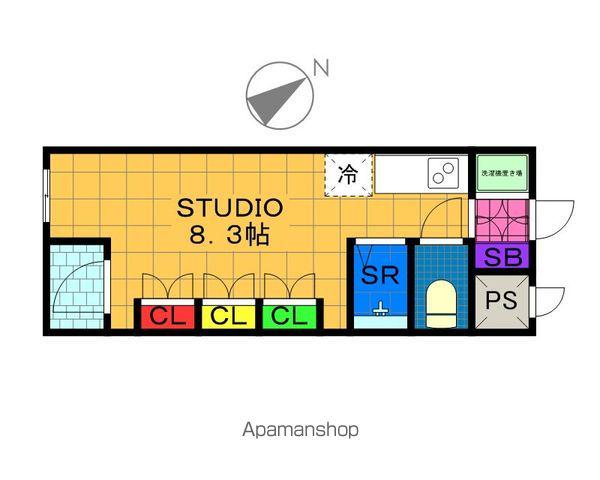 IL ROSSO(ワンルーム/2階)の間取り写真
