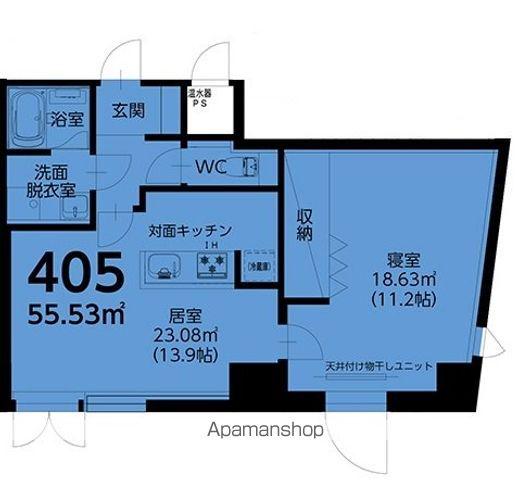 キャッスル20HIYOSHI(1LDK/4階)の間取り写真