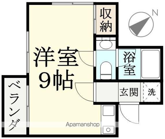 クレセント春江(ワンルーム/4階)の間取り写真
