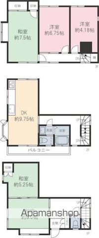 シャトレKAMIYA(5DK/3階)の間取り写真