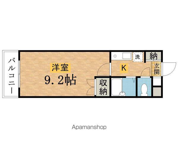 グランジュールMK(1K/2階)の間取り写真