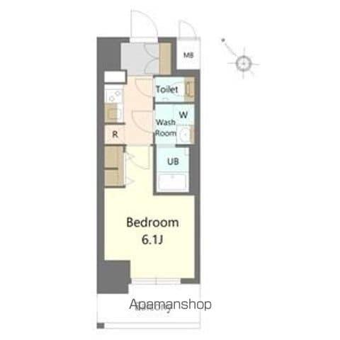 S-RESIDENCE野並駅前BROAD(1K/11階)の間取り写真