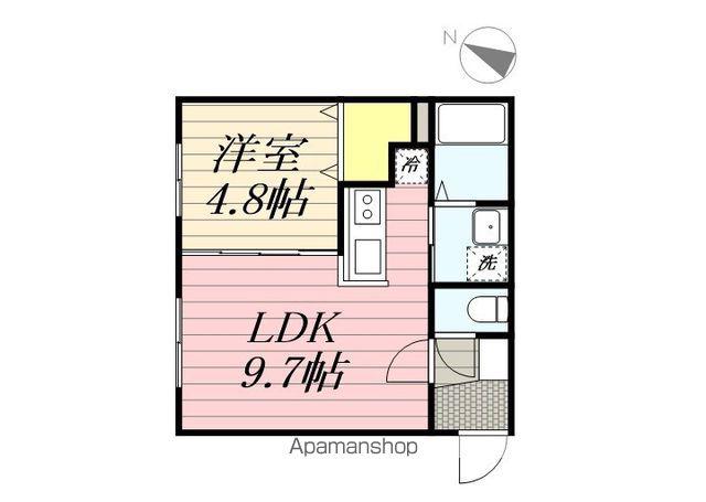 K・Sー11(1LDK/2階)の間取り写真