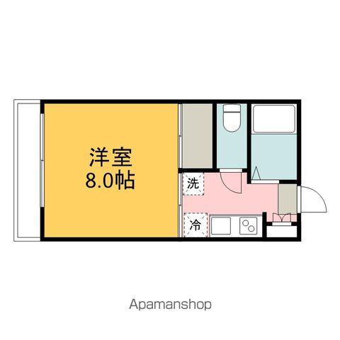 コーポながくらV(1K/1階)の間取り写真