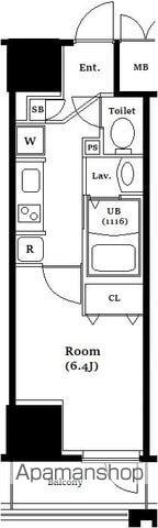 RISING PLACE KAMEIDO(1K/8階)の間取り写真
