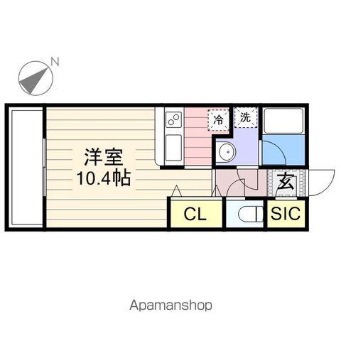 ハイトピア千葉(ワンルーム/4階)の間取り写真