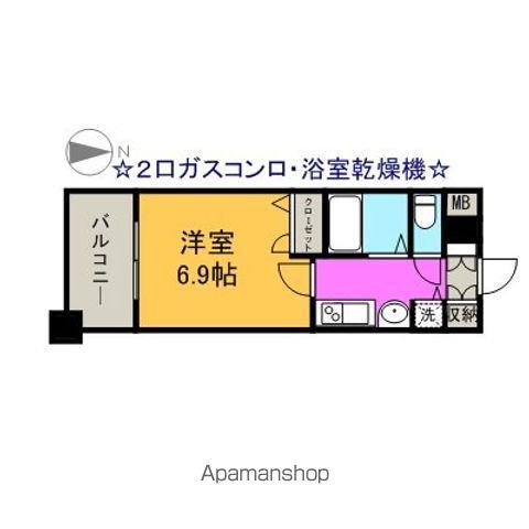 プレサンス泉セントマーク(1K/5階)の間取り写真