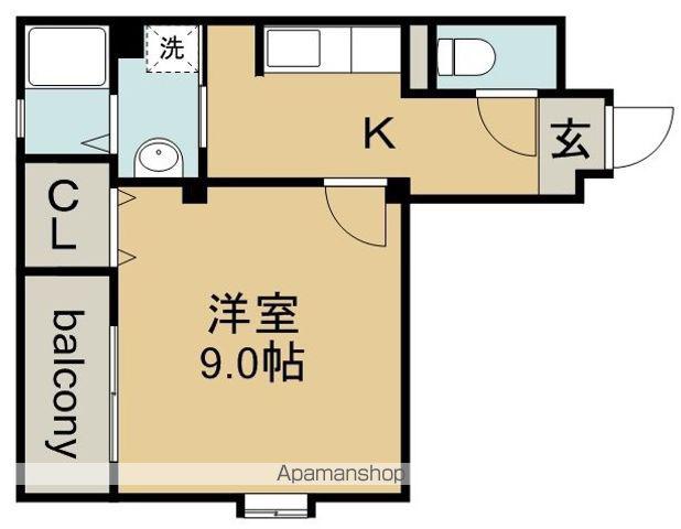 エクセル(1K/3階)の間取り写真