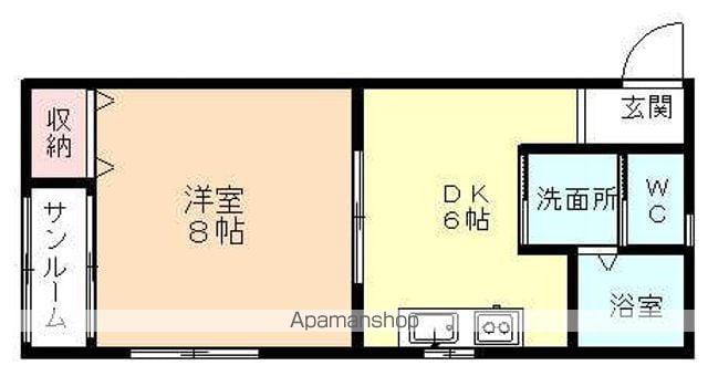 A-LIFE町村(1DK/2階)の間取り写真