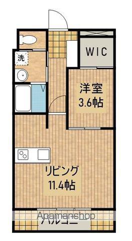 WINKEL(1LDK/7階)の間取り写真