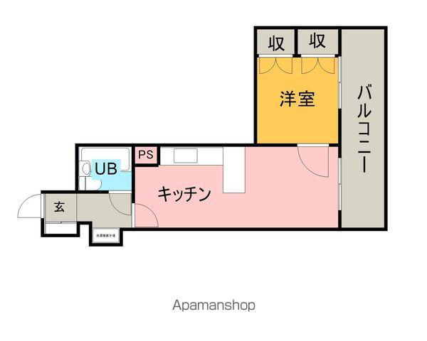 ライオンズステーションプラザ盛岡(1DK/7階)の間取り写真