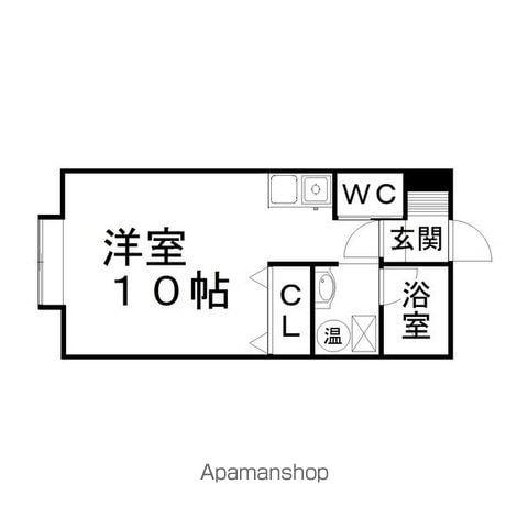 サンプレイスグランド2F(ワンルーム/2階)の間取り写真