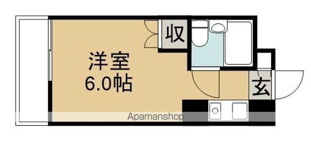 コスモス阿佐ヶ谷(ワンルーム/4階)の間取り写真