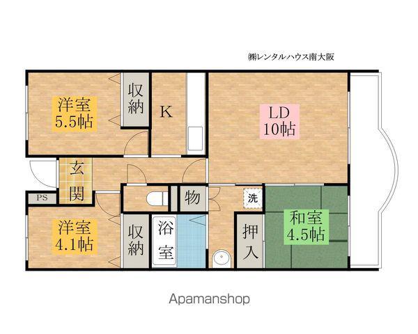 アヴニールHIKO(3LDK/2階)の間取り写真