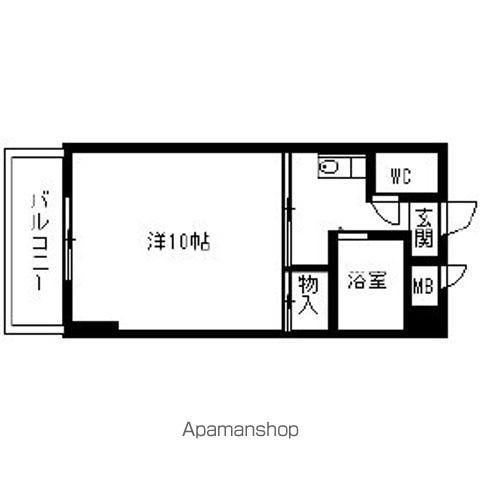 メゾネットときわ(1K/8階)の間取り写真