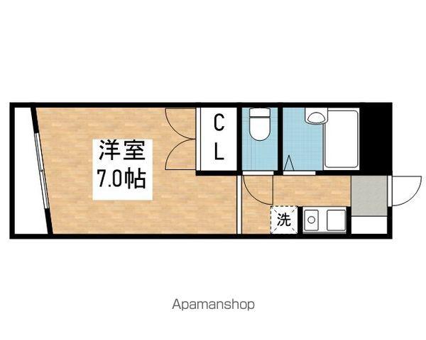 サニーサイドⅡ(1K/2階)の間取り写真