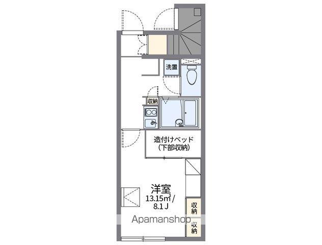 レオパレスケリュスA(1K/1階)の間取り写真