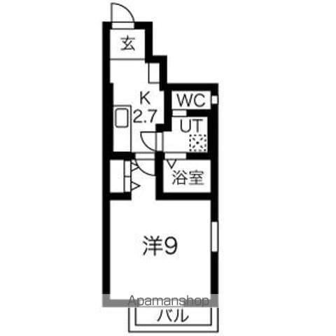 FIRST花巻(1K/1階)の間取り写真