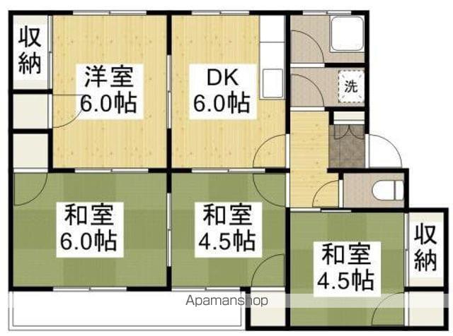 PALAZZOFELICE(4DK/3階)の間取り写真