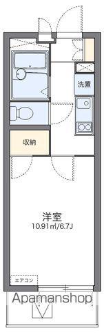 レオパレスフジニューコート(1K/3階)の間取り写真