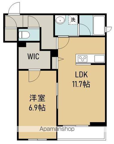 シャーメゾン成田町(1LDK/3階)の間取り写真