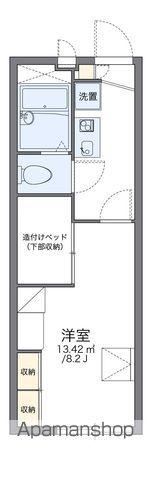 レオパレスブリリアント(1K/2階)の間取り写真