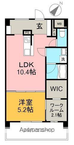 CHERE PRENDRE(1LDK/1階)の間取り写真