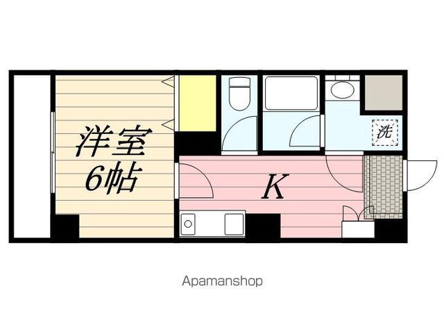 ブライト.V(1K/7階)の間取り写真