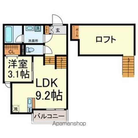 FAMILY STAGE 川名2(1LDK/1階)の間取り写真