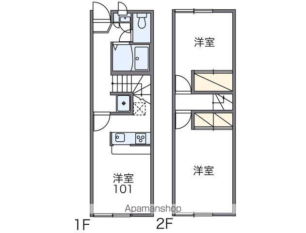レオパレスサニーホームズ(2DK/1階)の間取り写真