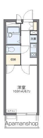レオパレス大門坂下(1K/1階)の間取り写真