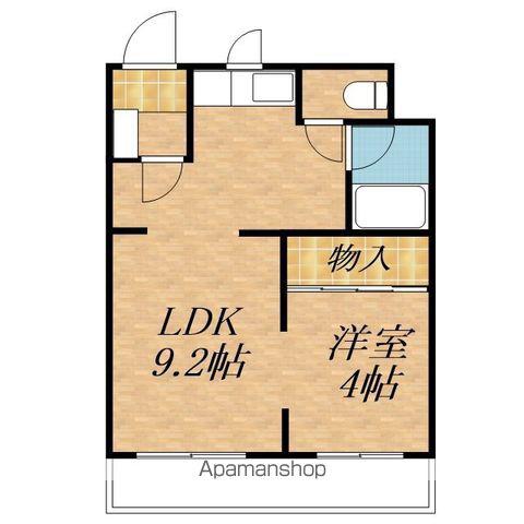 ブロードハイツⅠ(1LDK/2階)の間取り写真