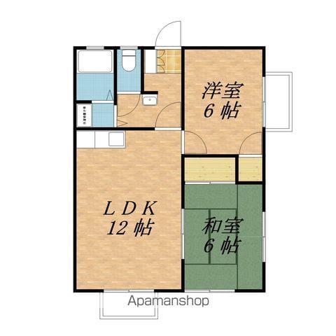 ソージュ(2LDK/2階)の間取り写真