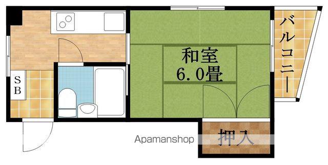 タチバナハイツ(1K/2階)の間取り写真