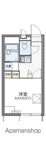 レオパレス岩井(1K/1階)の間取り写真