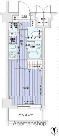 メインステージ蓮沼(1K/5階)の間取り写真