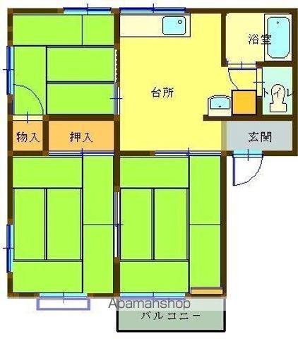 エントピア吉倉 A棟(3K/2階)の間取り写真