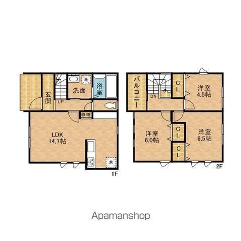 ラポール(3LDK)の間取り写真