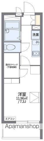 レオパレスAPPROACH 1(1K/3階)の間取り写真