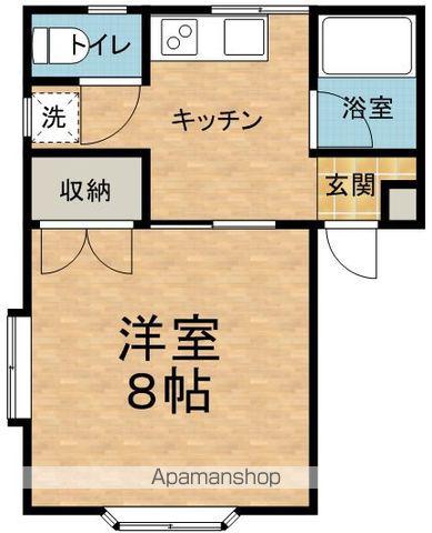 ビーハーツ(1K/2階)の間取り写真