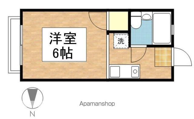 レーベン白井Ⅱ(1K/2階)の間取り写真
