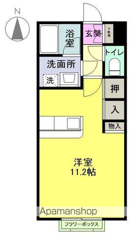第2勝見マンション(ワンルーム/1階)の間取り写真