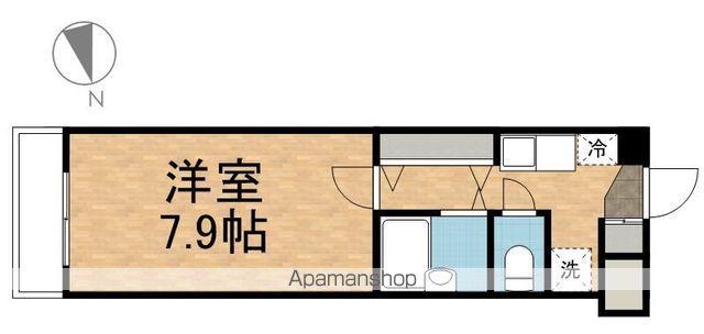 マルジュ国立(1K/4階)の間取り写真