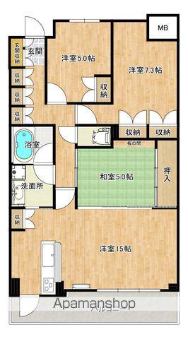 ハートウイング万石浦(3LDK/1階)の間取り写真