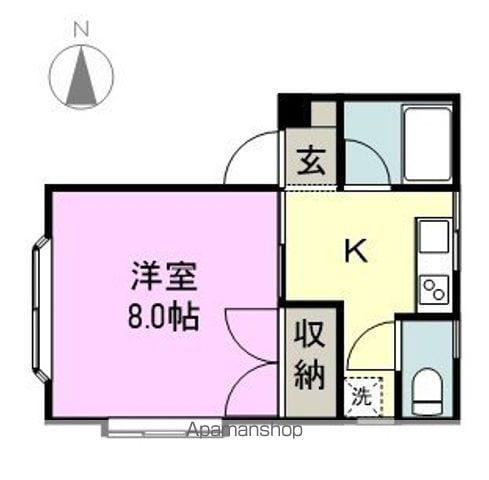 ビーハーツ(1K/1階)の間取り写真