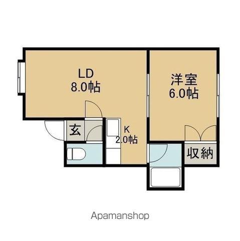 ガレリア石山(1LDK/2階)の間取り写真
