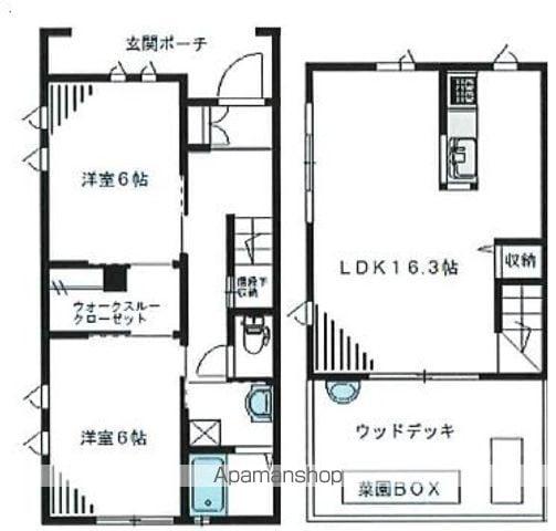 ブリランテＡ棟(2SLDK)の間取り写真