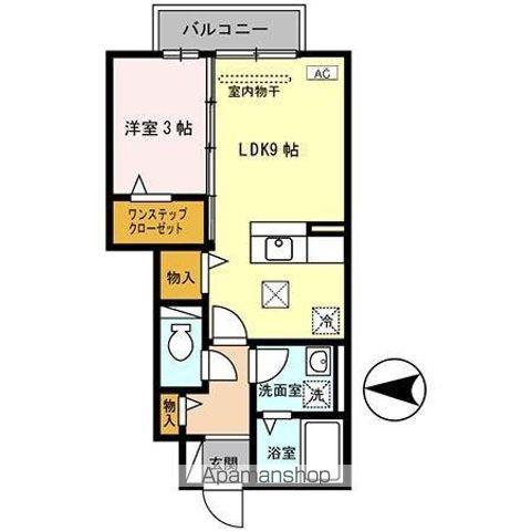 ガアデンホームズ曙(1LDK)の間取り写真